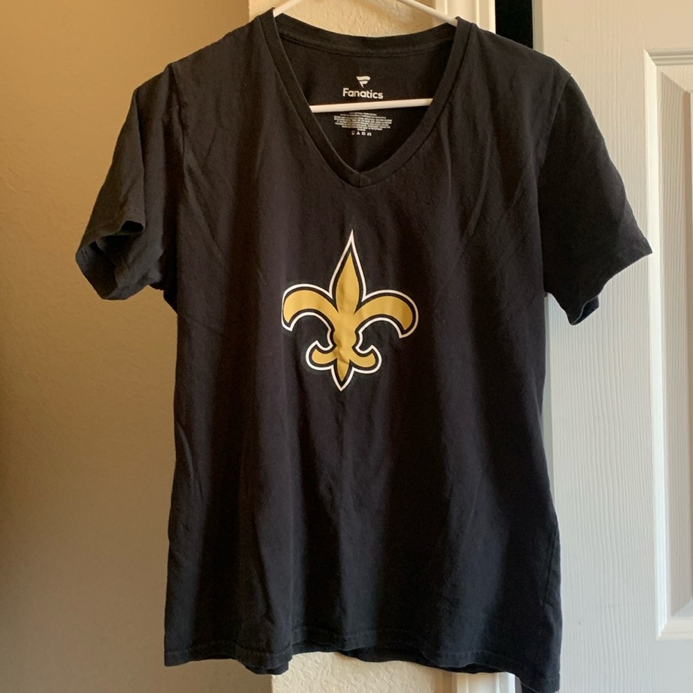 Football Saints Black T Shirt
